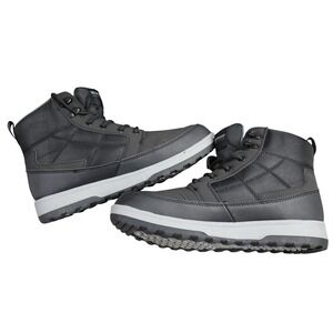 Weatherproof Jenkins Shoes Mens Size 8 Black Snow Boot Memory Foam 1899638